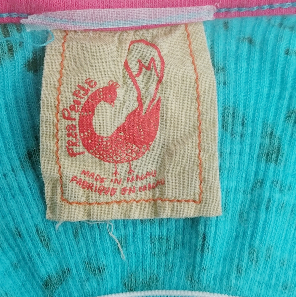 DTE* Free people tank turquoise and green size M - Picture 2 of 3